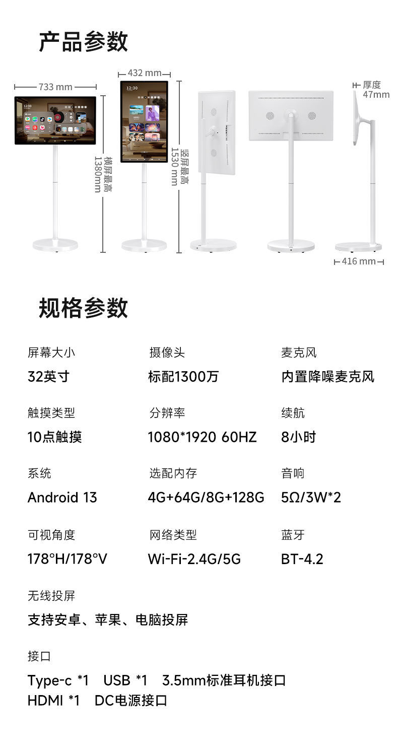 AP320XX3 Mobile Smart Screen feature detail 20